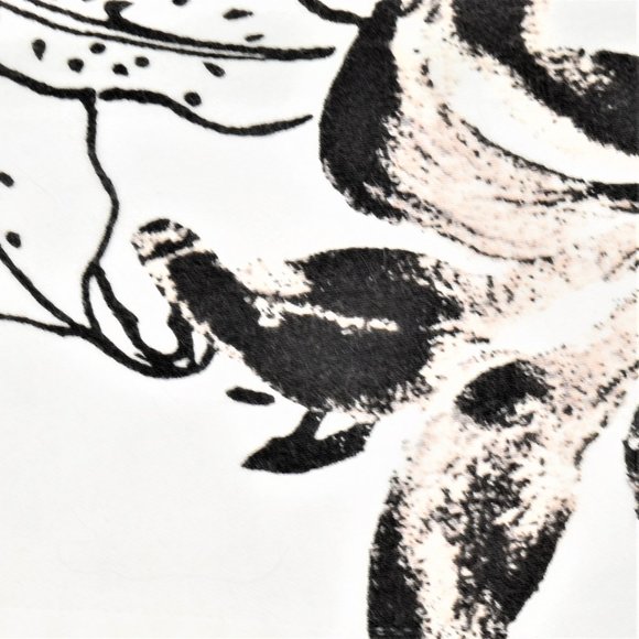 Alanni Lily Floral Stretchy Womens Blaser Jacket Two Button Front Black White 4 - Picture 2 of 15